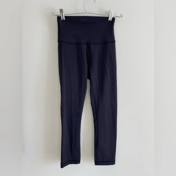 Lululemon Wunder Train High-Rise Crop  21" Black Size 2 - Picture 5 of 12